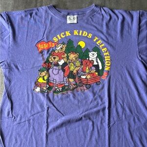 VTG Sick Kids Telethon Teddy Bear Shirt Mens XL